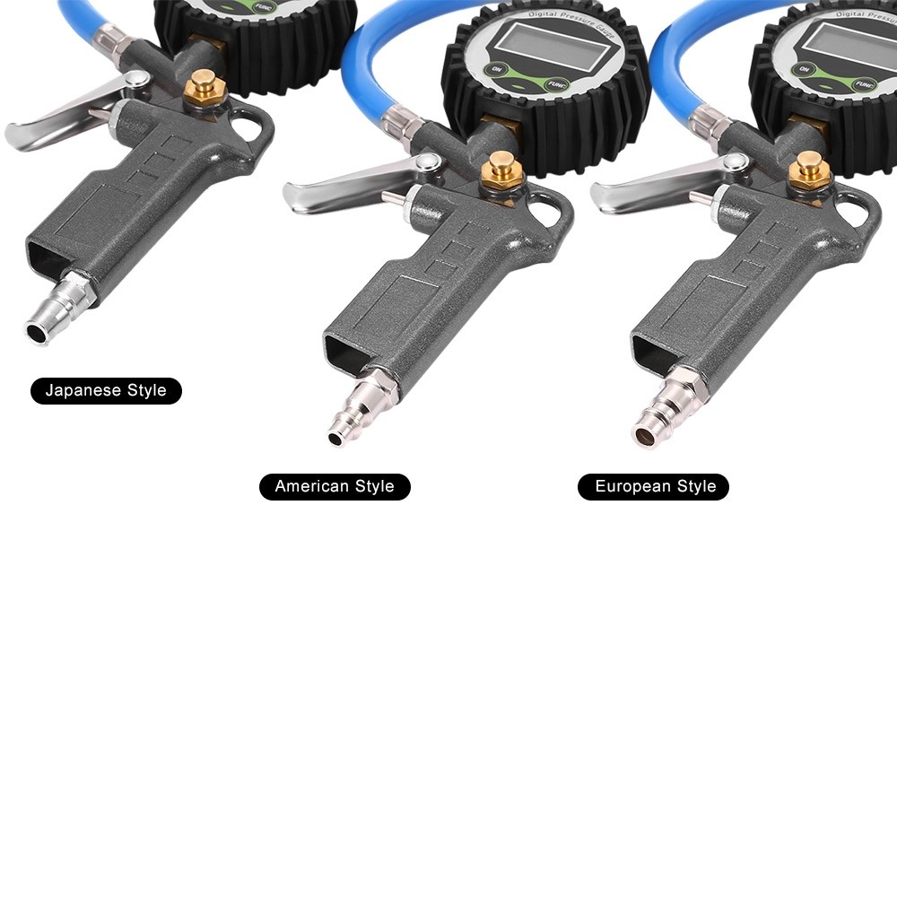 Multifunctional Car Digital Tire Air Pressure Inflator Gauge Dial Meter Vehicle Tester