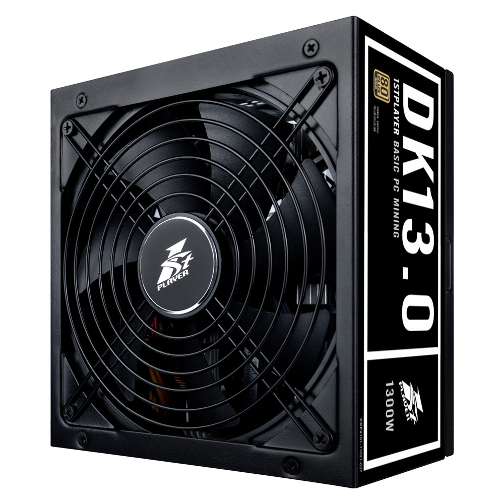 1STPLAYER DK 13.0 1300W Power Supply for Mining,140mm Double Ball Bearing Fan