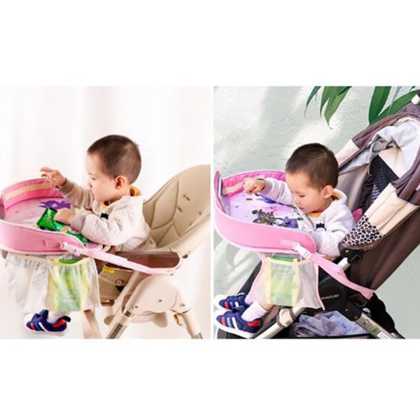 AutoYouth Waterproof Table Car Seat Tray Storage Kids Toys Children Dining Drink Desk with Phone Holder