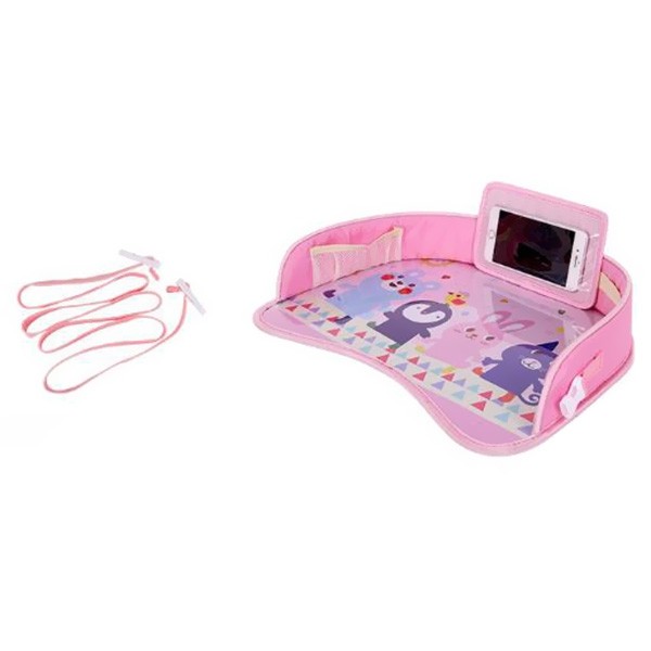 AutoYouth Waterproof Table Car Seat Tray Storage Kids Toys Children Dining Drink Desk with Phone Holder