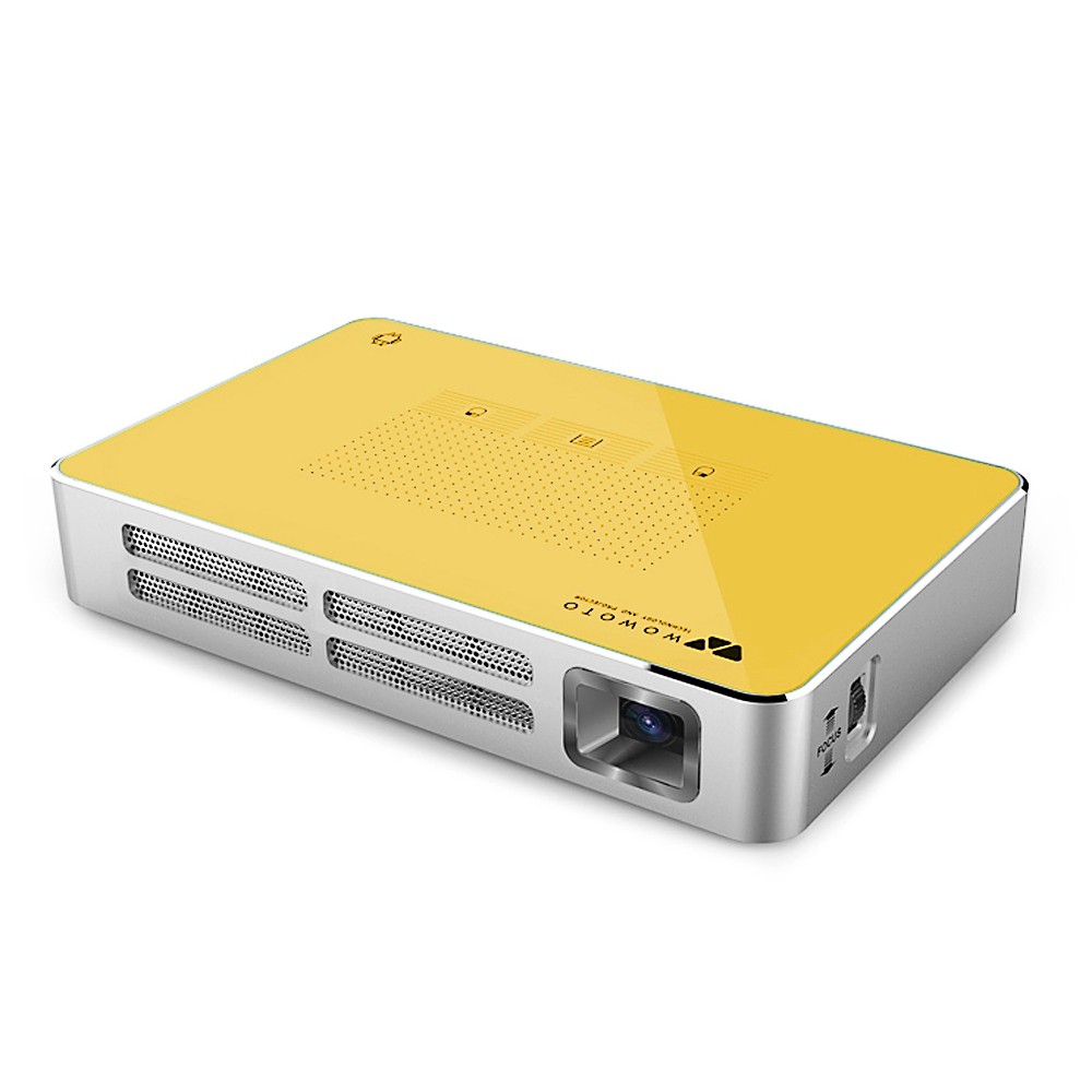 wowoto A5 75 Lumens 850 x 480 Pixels Mini DLP Projector Support HDMI AV USB Micro SD Card Slot for Home Theater Business