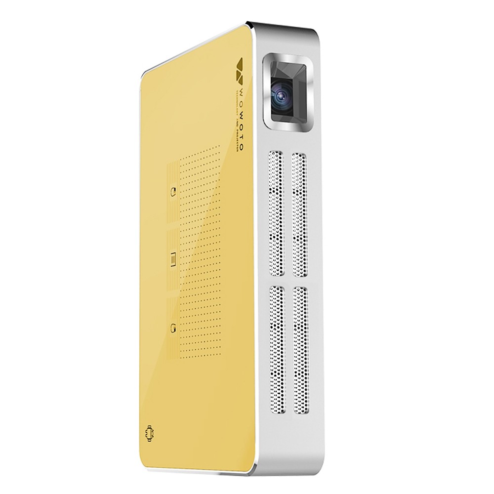 wowoto A5 75 Lumens 850 x 480 Pixels Mini DLP Projector Support HDMI AV USB Micro SD Card Slot for Home Theater Business