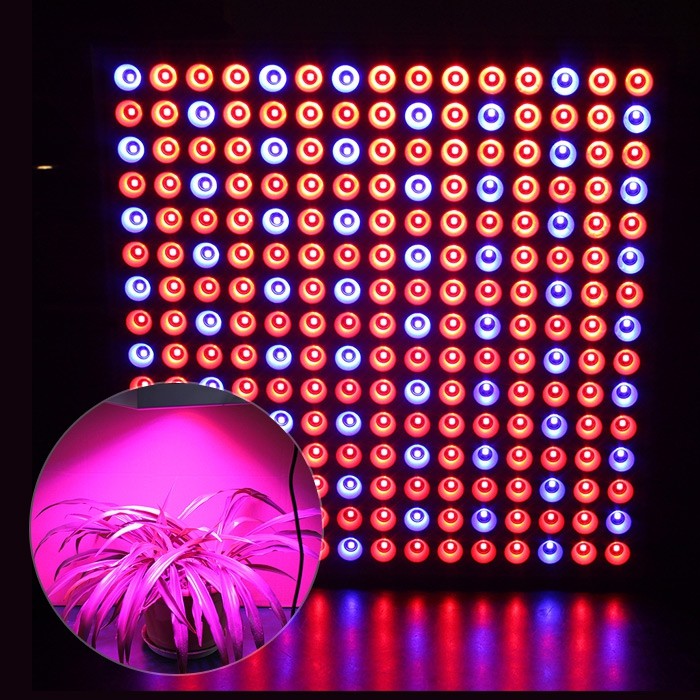 225 x 0.2W LED Grow Light Blue + Red Daylight Spotlight Spectrum for Indoor Plants / Seedling - EU Plug