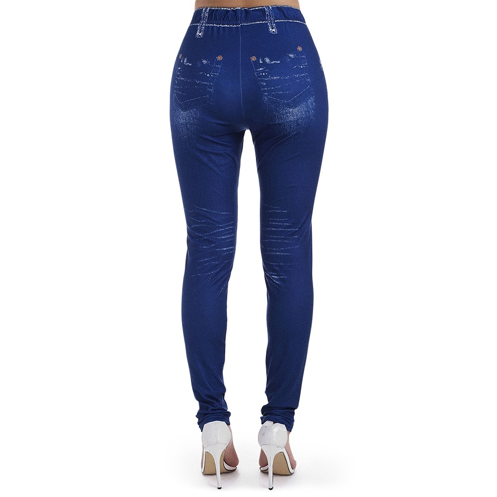 Patriotic American Flag Print High Waisted Jeggings