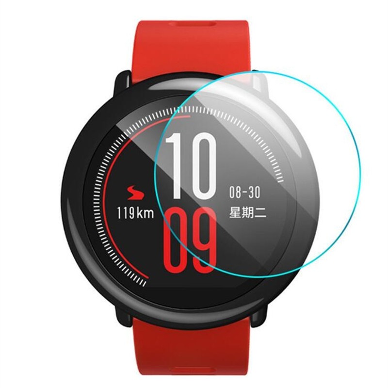 2PCS  9H 0.26mm Tempered Glass Screen Film for Xiaomi Huami Amazfit Smartwatch