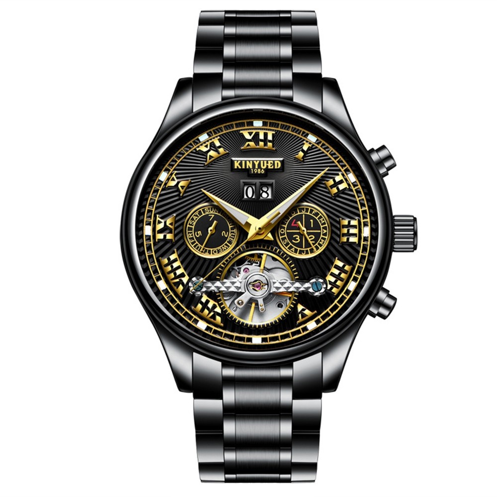 Skeleton Automatic Watch Men Waterproof Flying Tourbillon Mechanical Watches Mens Self Winding Horloges Mannen Dropship
