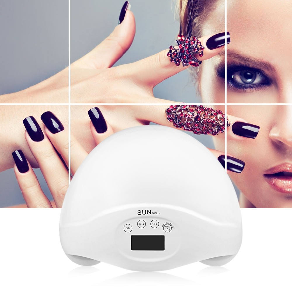 SUN5 PLUS 36 / 48W UV / LED Nail Dryer Gel Polish Curing Lamp with LCD Display