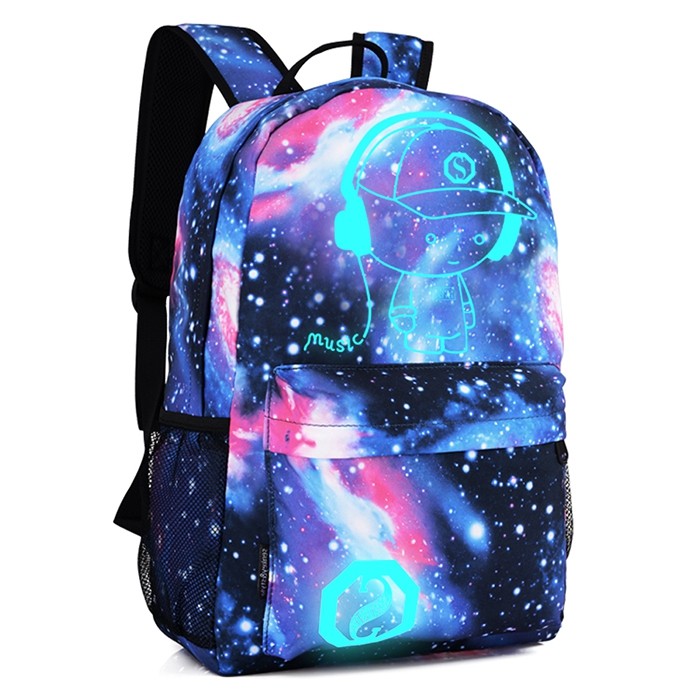 Stylish Durable Breathable Luminous Laptop Backpack for Men