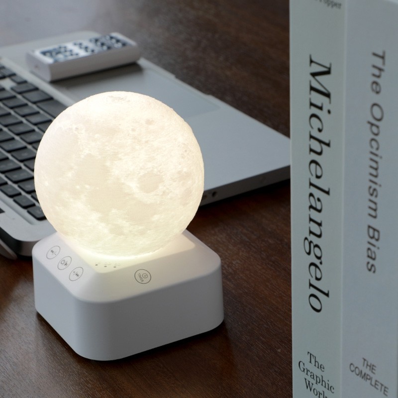 Q2 Moon Shape Colorful Music Aiding Sleep Atmosphere Night Light