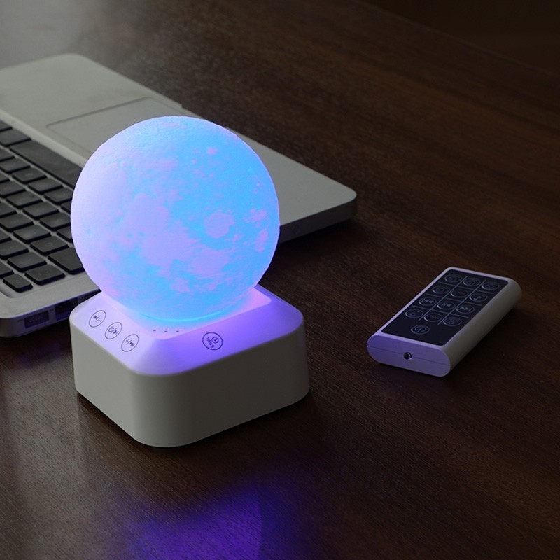 Q2 Moon Shape Colorful Music Aiding Sleep Atmosphere Night Light