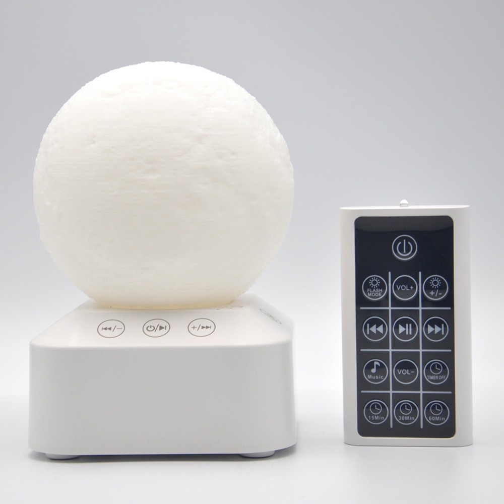 Q2 Moon Shape Colorful Music Aiding Sleep Atmosphere Night Light