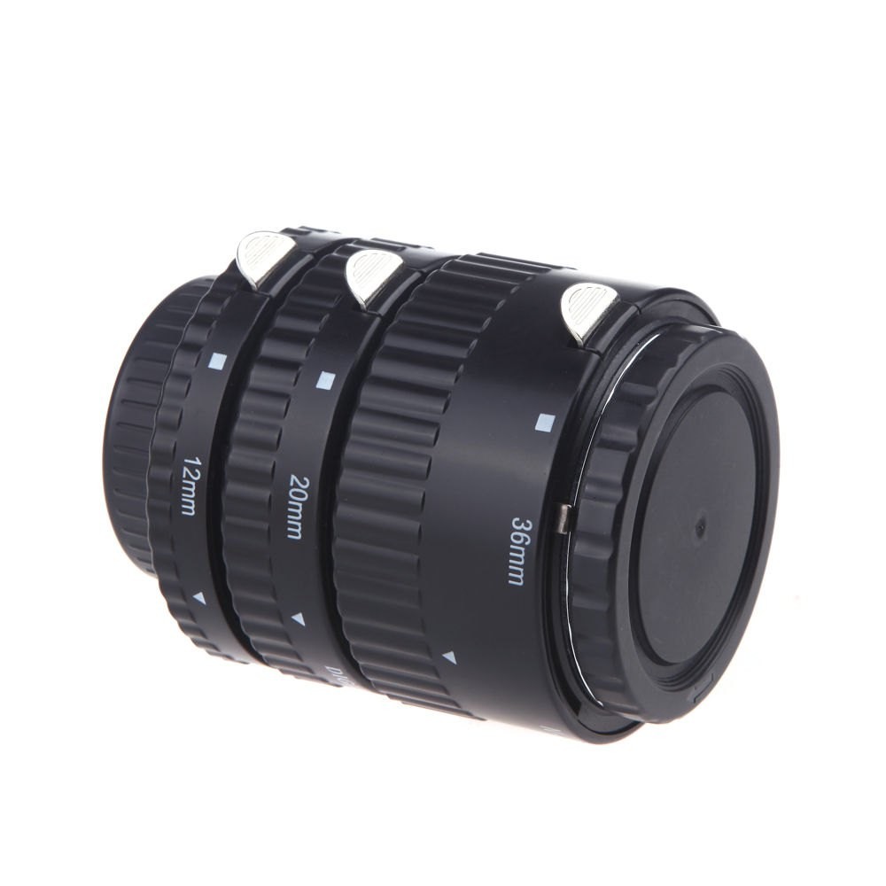 12mm 20mm 36mm Auto Focus Macro Extension Tube Set for Nikon SLR Cameras / Nikkor AF AF-S D G / VR Lens Series