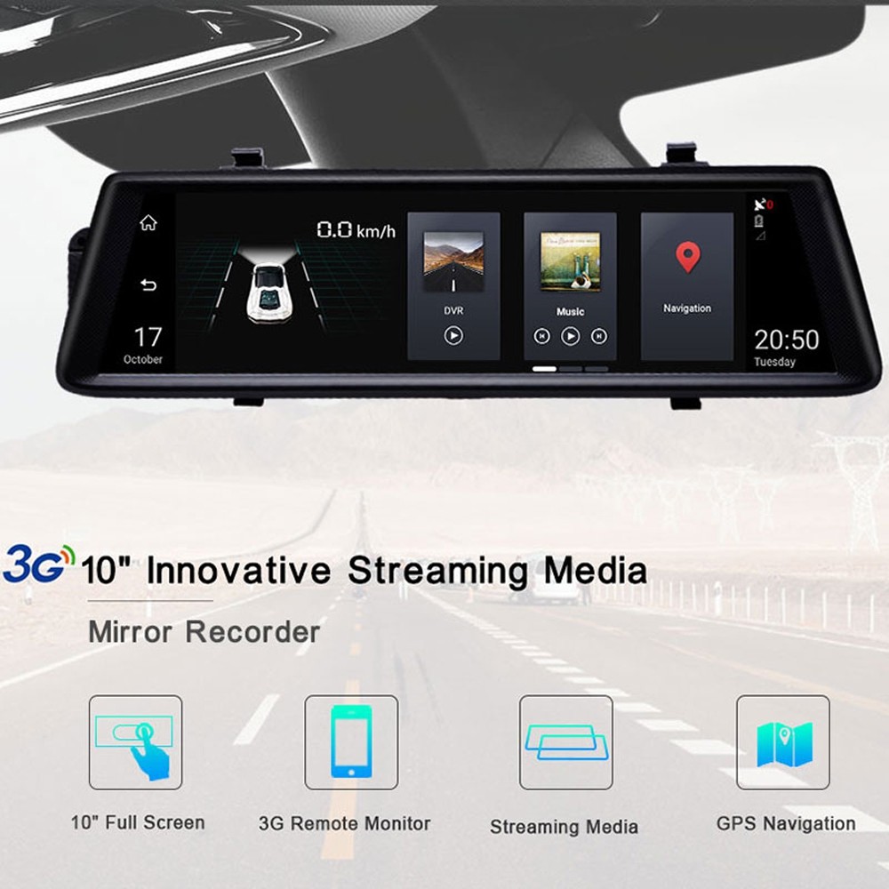 Junsun A900 Car DVR Camera 3g Android 5.0 Video Recorder Dual Lens FHD 1080p GPS