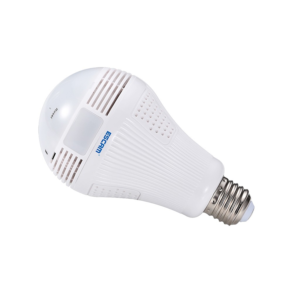 ESCAM QP136 960P WiFi IP Bulb Camera 360 Degree Panoramic H.264 Infrared Indoor Remote Control Motion Detection
