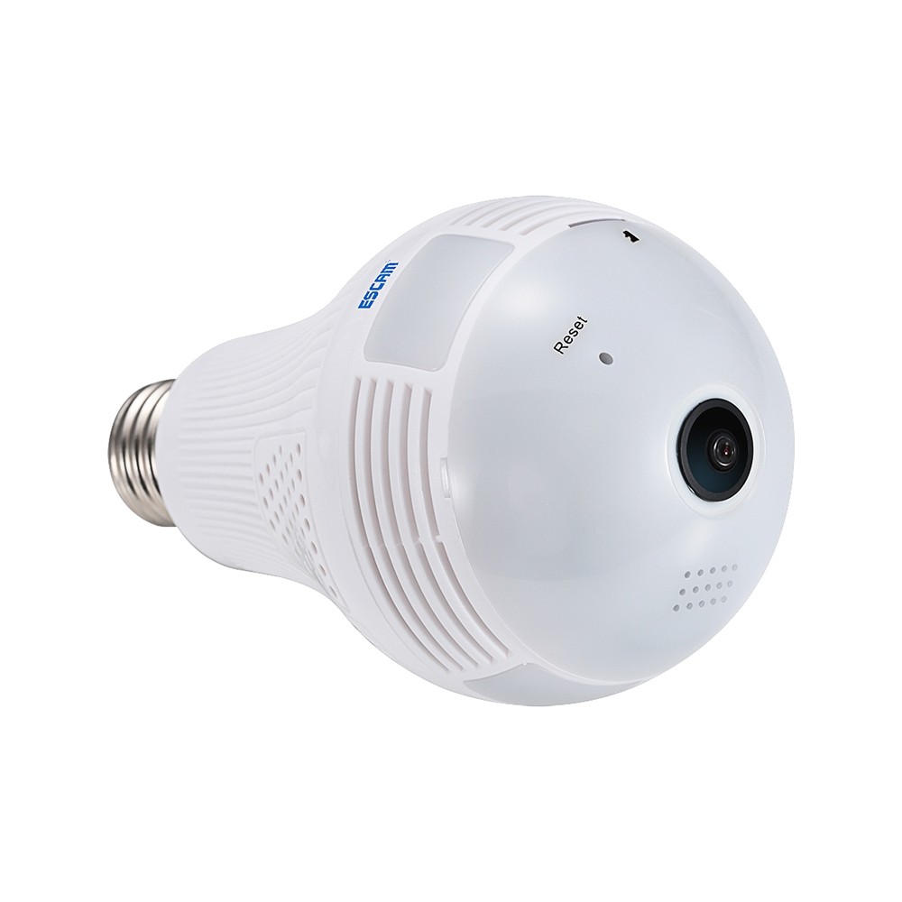 ESCAM QP136 960P WiFi IP Bulb Camera 360 Degree Panoramic H.264 Infrared Indoor Remote Control Motion Detection