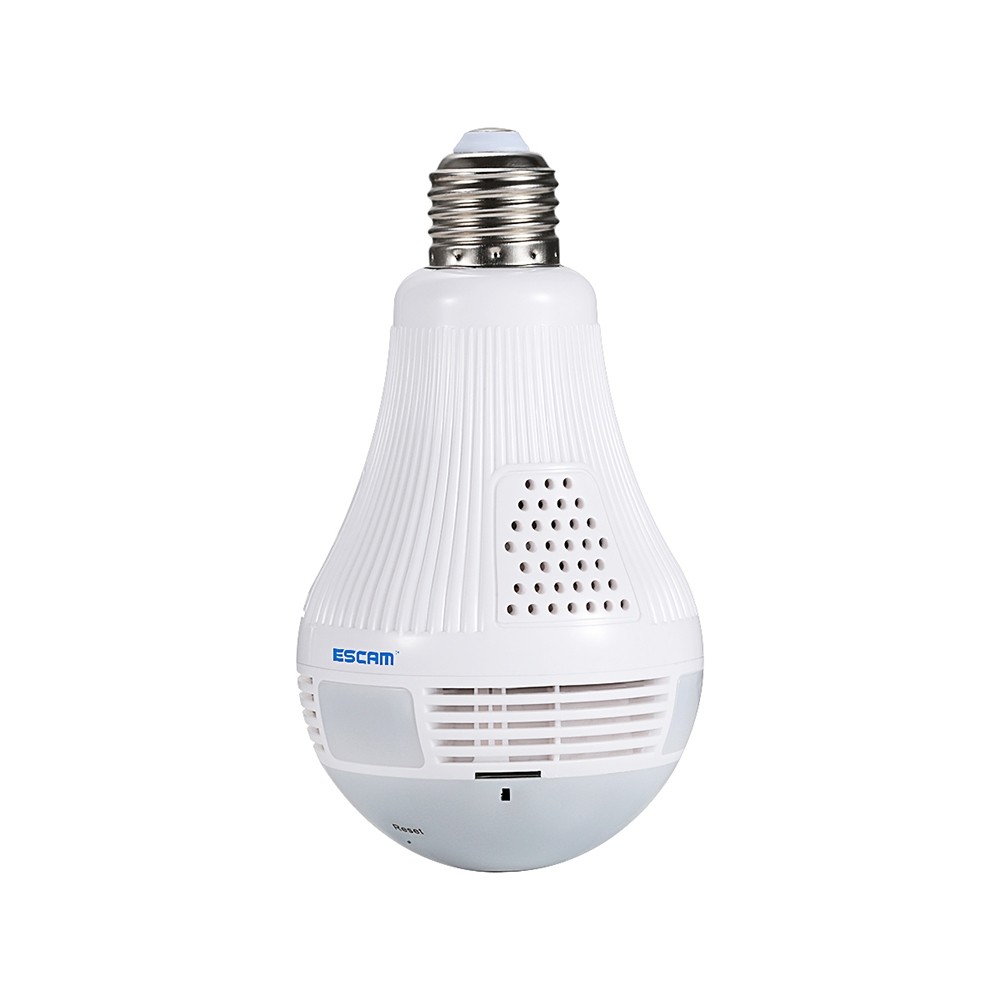 ESCAM QP136 960P WiFi IP Bulb Camera 360 Degree Panoramic H.264 Infrared Indoor Remote Control Motion Detection