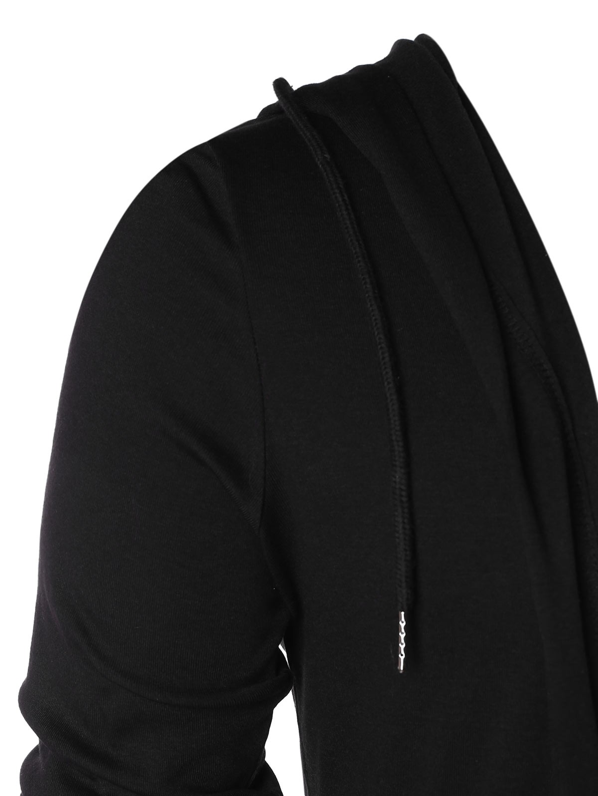 Open Front Longline Hooded Cardigan