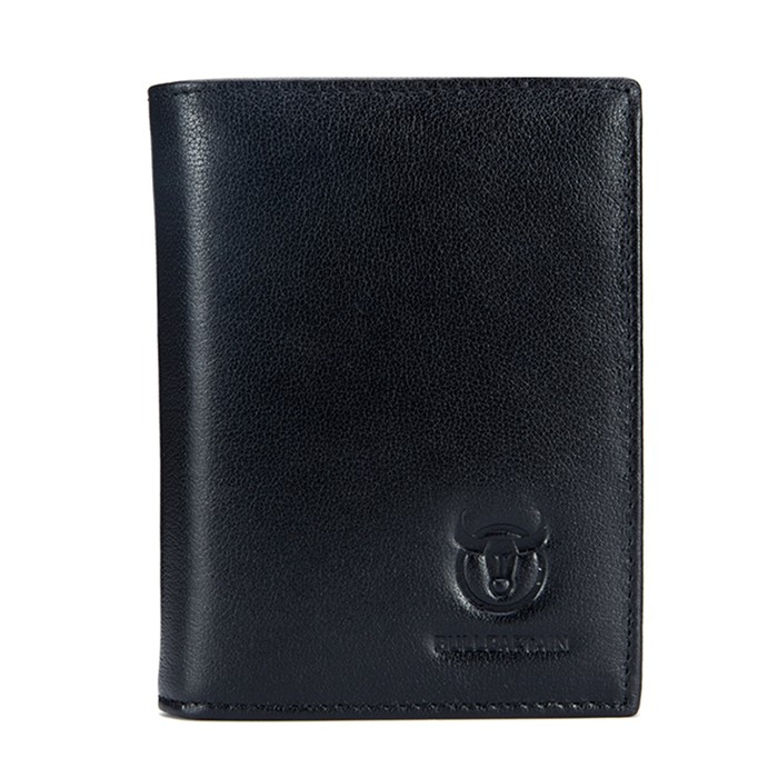 BULLCAPTAIN Minimalist Leather Bifold Wallet for Men