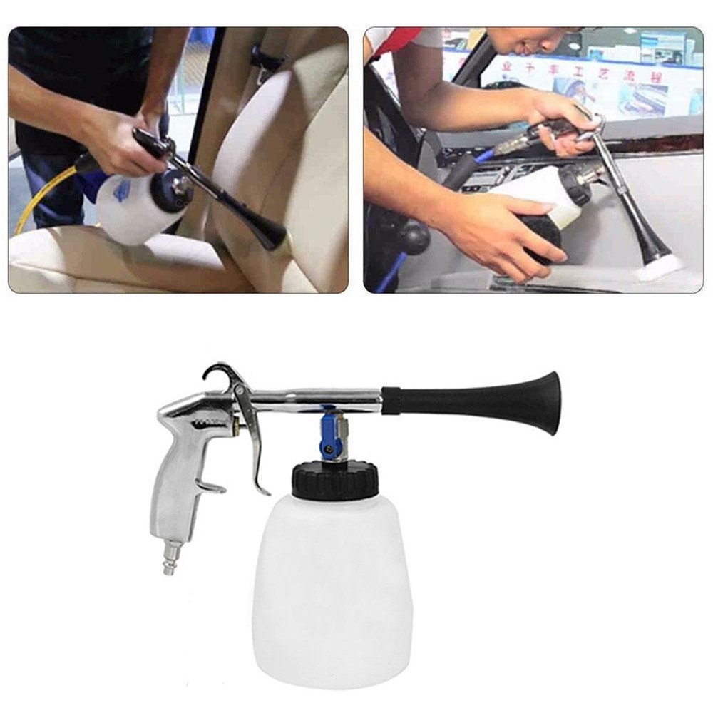 Air Pulse Tornado Gun Surface Cleaning Foam Tool with Brush