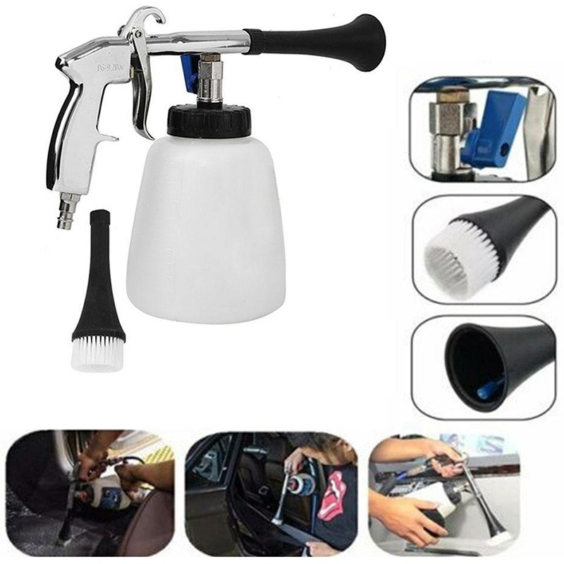 Air Pulse Tornado Gun Surface Cleaning Foam Tool with Brush