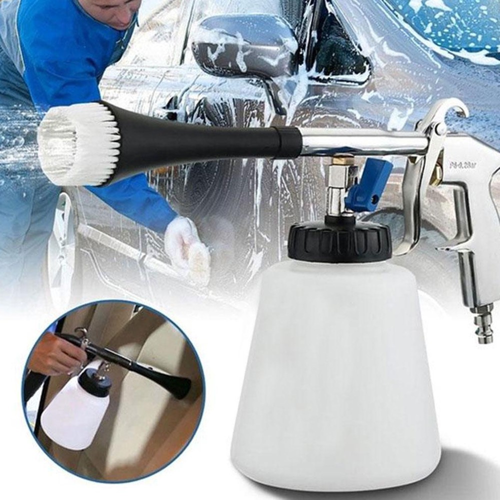 Air Pulse Tornado Gun Surface Cleaning Foam Tool with Brush
