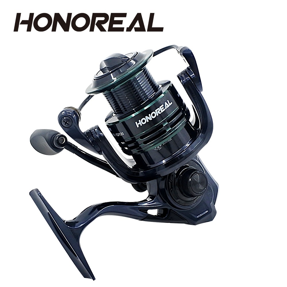 HONOREAL 3000 Aluminum Spool 9+1 BB CNC Handle Spinning Fishing Reel with Free Spare Graphite Spool