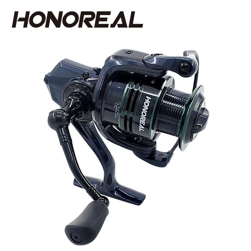 HONOREAL 3000 Aluminum Spool 9+1 BB CNC Handle Spinning Fishing Reel with Free Spare Graphite Spool