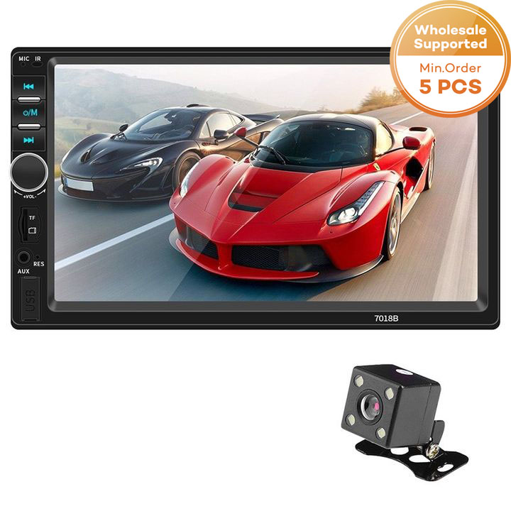 Wholesale7018B 7 inch Display / Hands-Free Communication / FM Radio / Reversing Image Car Bluetooth