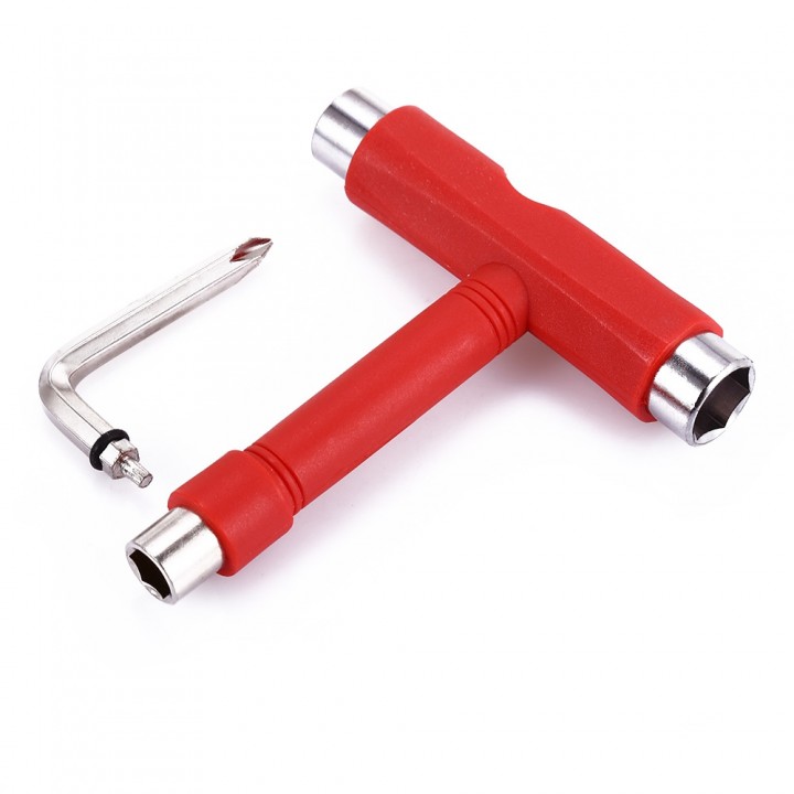 Skateboard Tool Metal Skate T-tool All In One