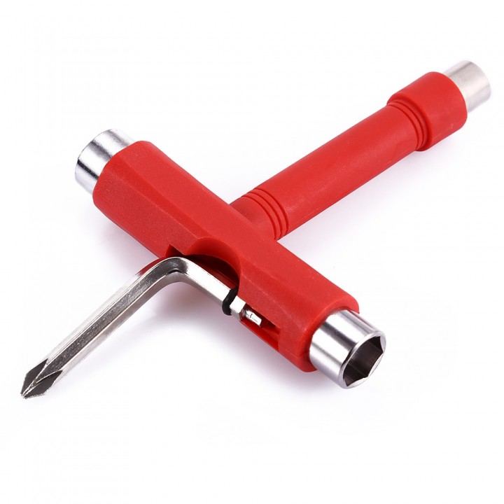 Skateboard Tool Metal Skate T-tool All In One