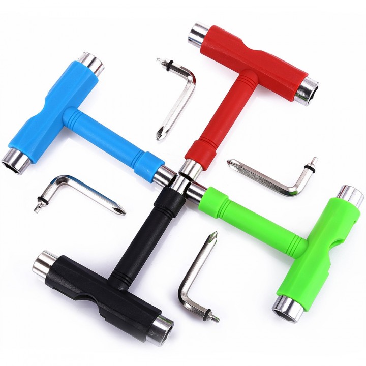 Skateboard Tool Metal Skate T-tool All In One