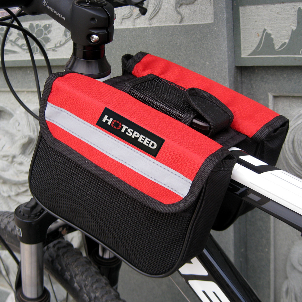 Outdoor sports bike riding bag mountain bike saddle bag bicycle front beam bag