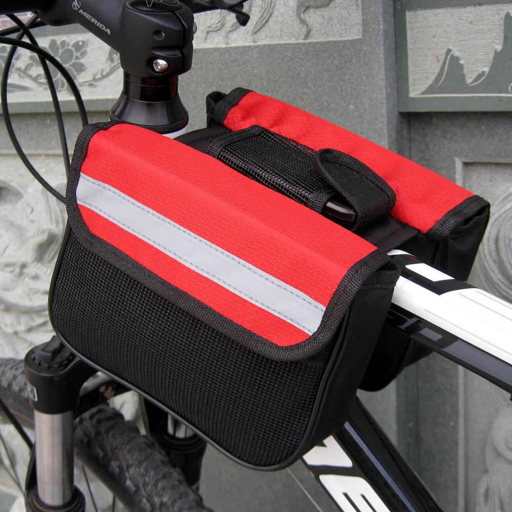 Outdoor sports bike riding bag mountain bike saddle bag bicycle front beam bag