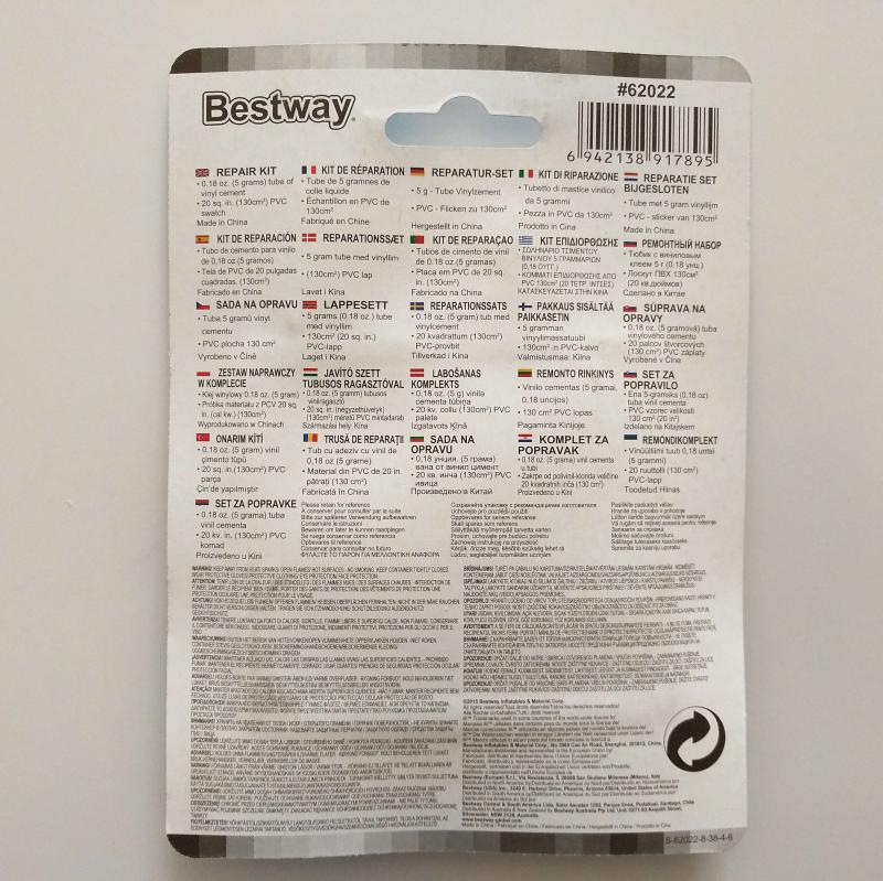 Bestway INTEX Overhaul Patch Inflatable Air bed boat Sofa Swim Pool Vinyl Repair Glue Package Kit