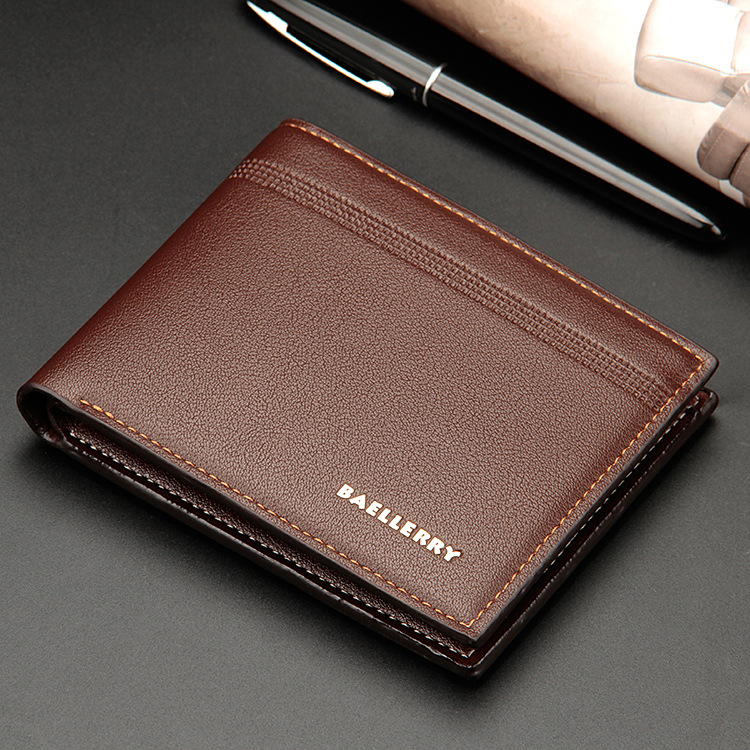 Men Leather Wallet Short Purse Money Clip Bag Male Credit Card Holder Coin Cowhide Wallet With Card Slots Genuine Valentines Christmas Gift
