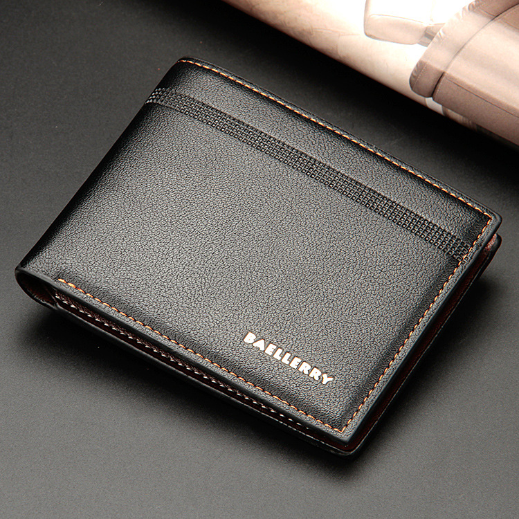 Men Leather Wallet Short Purse Money Clip Bag Male Credit Card Holder Coin Cowhide Wallet With Card Slots Genuine Valentines Christmas Gift