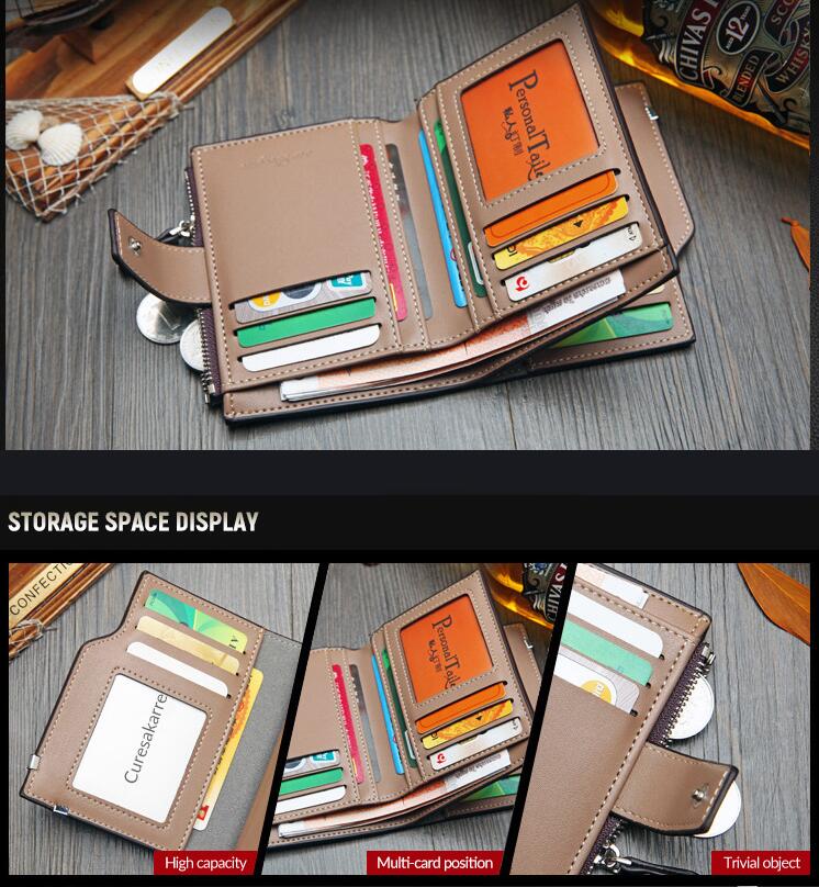 Men Leather Purse Male Genuine Cowhide Wallet Zipper Money Clip Phone Bag Card Holder Handbag Gift