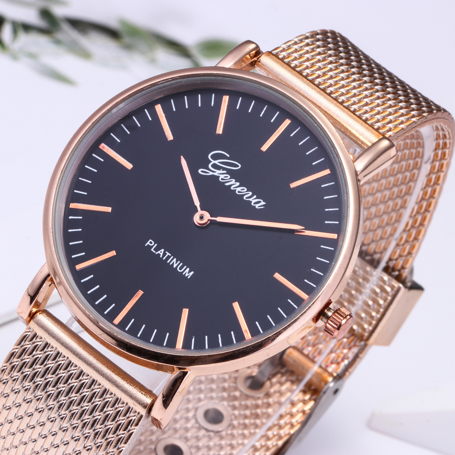 Geneva Lady Watch Women Watches Ladies Watches Girl Wristwatch Luxury Stainless Steel Wrist Watch Female Watches Valentine's Day Gift