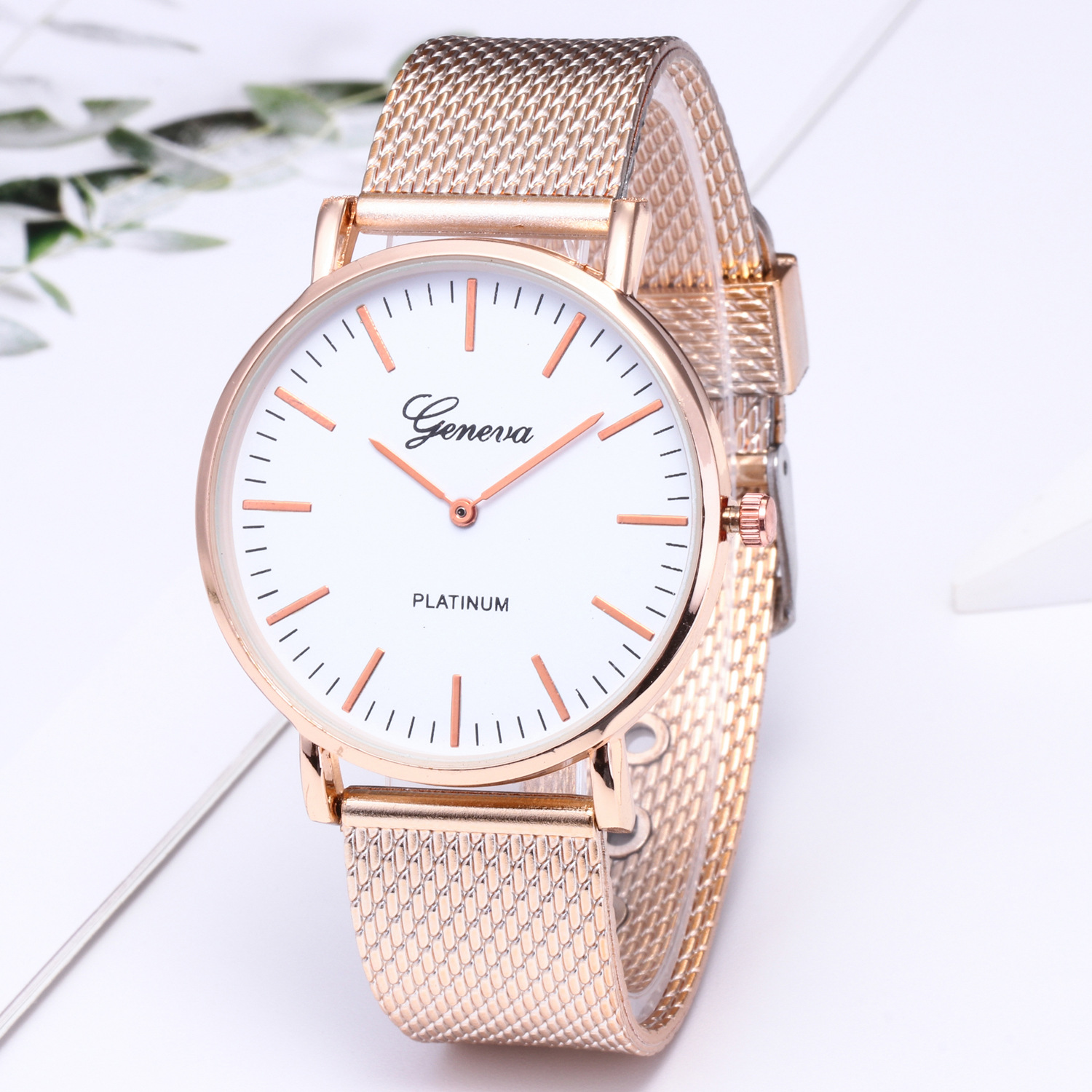 Geneva Lady Watch Women Watches Ladies Watches Girl Wristwatch Luxury Stainless Steel Wrist Watch Female Watches Valentine's Day Gift