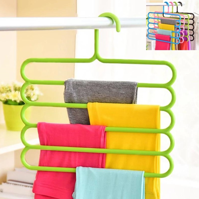 One Pants Hanger Holder Hanging Organizers Drying Racks Trouser Ties Scarves Towel Clothes Good