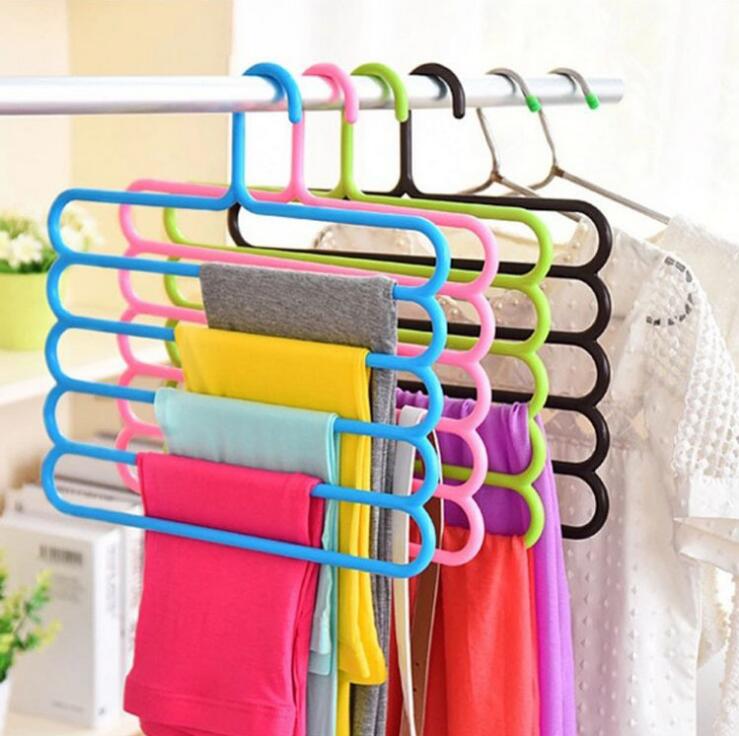 One Pants Hanger Holder Hanging Organizers Drying Racks Trouser Ties Scarves Towel Clothes Good