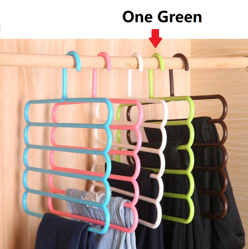 One Pants Hanger Holder Hanging Organizers Drying Racks Trouser Ties Scarves Towel Clothes Good