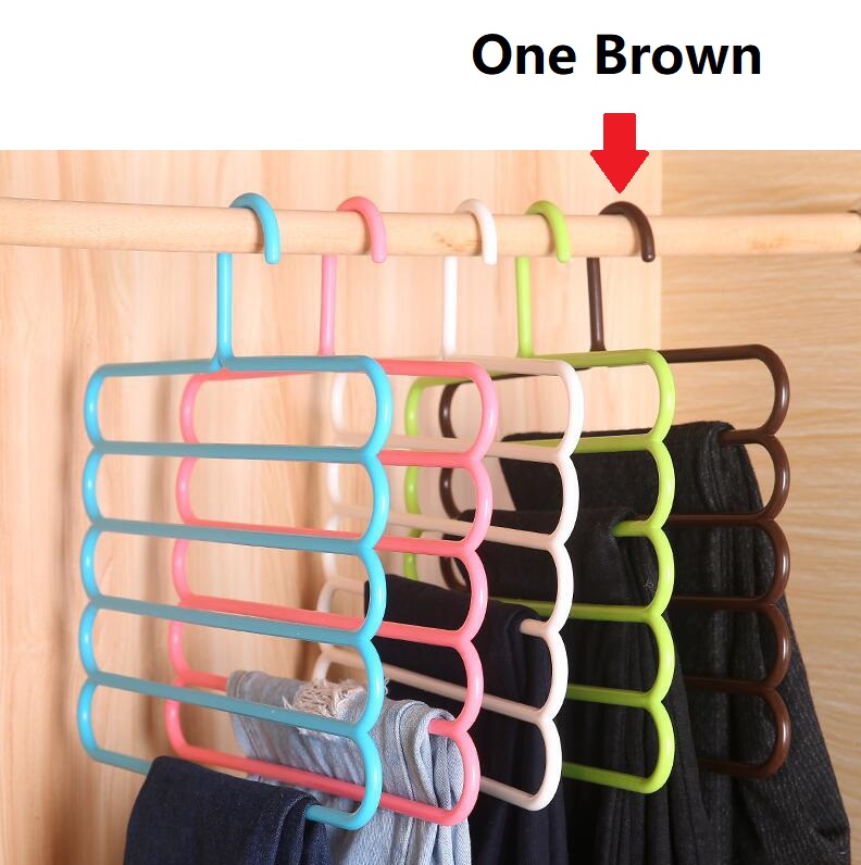 One Pants Hanger Holder Hanging Organizers Drying Racks Trouser Ties Scarves Towel Clothes Good