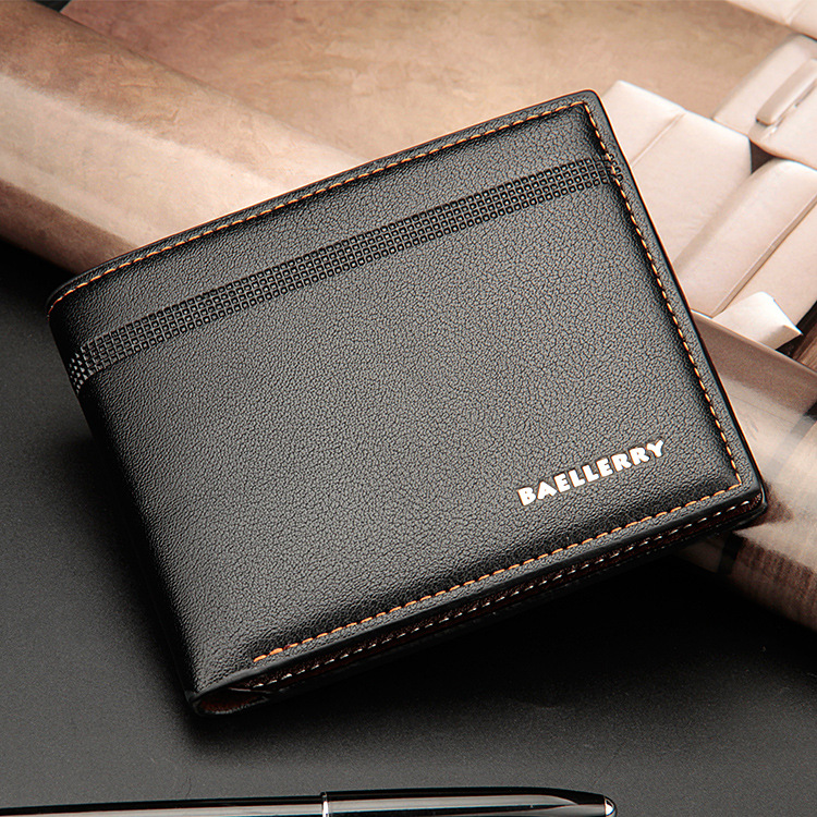 Men Leather Wallet Short Purse Money Clip Bag Male Credit Card Holder Coin Cowhide Wallet With Card Slots Genuine Valentines Christmas Gift