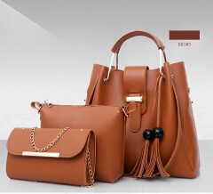 3pcs/Set Big Large Capacity Durable PU Leather Lady Handbags Sling Bags For Ladies Hand Bags Classic Fashion Women Handbags Luxury Genuine Bags Wife Girl Friend Chrismas New Year Valentine's Day Gift