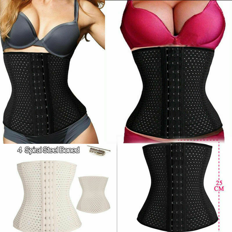 Waist Trainer Slimming Belt Slim Body Shaper Corset Trimmer Sport Gym Fat Burner Elastic Shapewear Snug Fit Women Ladies Belly Slim Belt Band Body Building Sheath Flat Girdle Postpartum Control Wrap