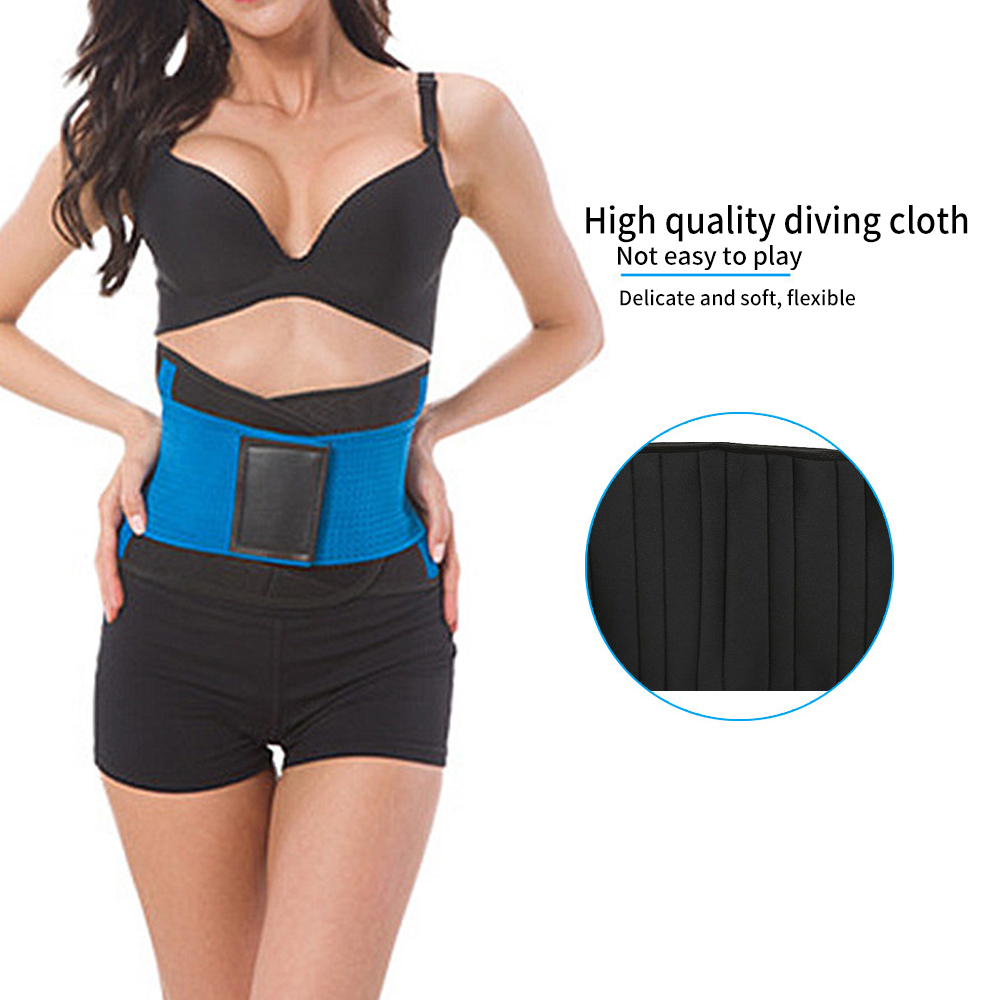 Waist Trainer Slimming Belt Slim Body Shaper Corset Trimmer Sport Gym Fat Burner Elastic Shapewear Women Ladies Tummy Belly Slim Belt Band Body Building Sheath Flat Girdle Postpartum Control Wrap