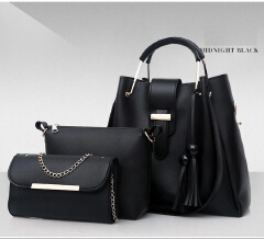3pcs/Set Big Large Capacity Durable PU Leather Lady Handbags Sling Bags For Ladies Hand Bags Classic Fashion Women Handbags Luxury Genuine Bags Wife Girl Friend Chrismas New Year Valentine's Day Gift