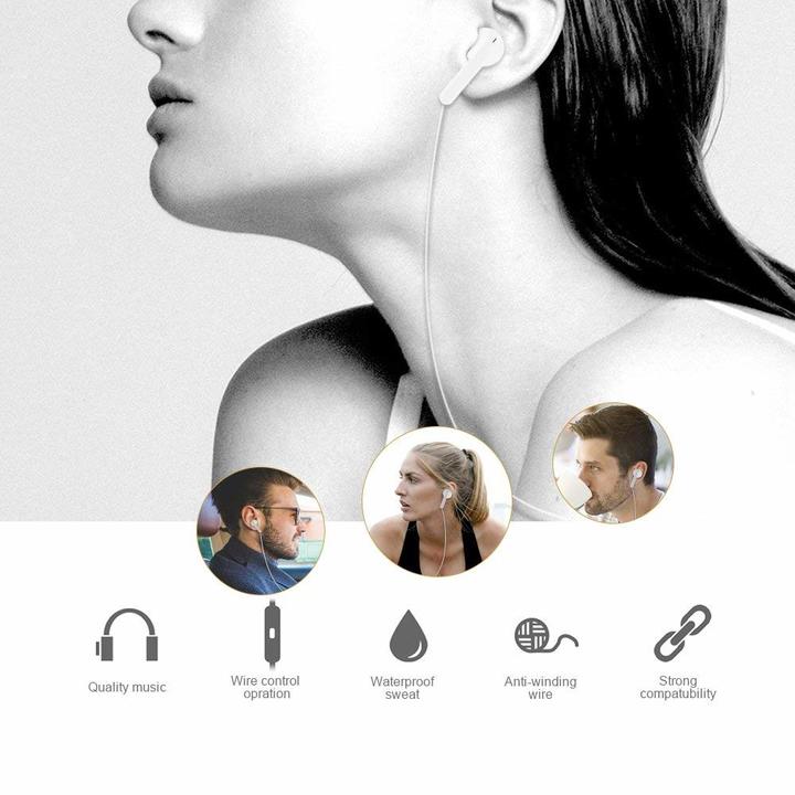 3.5mm Headphones Earphones Earbuds Earpods with Remote Microphone for iPhone 6 6S Plus Android
