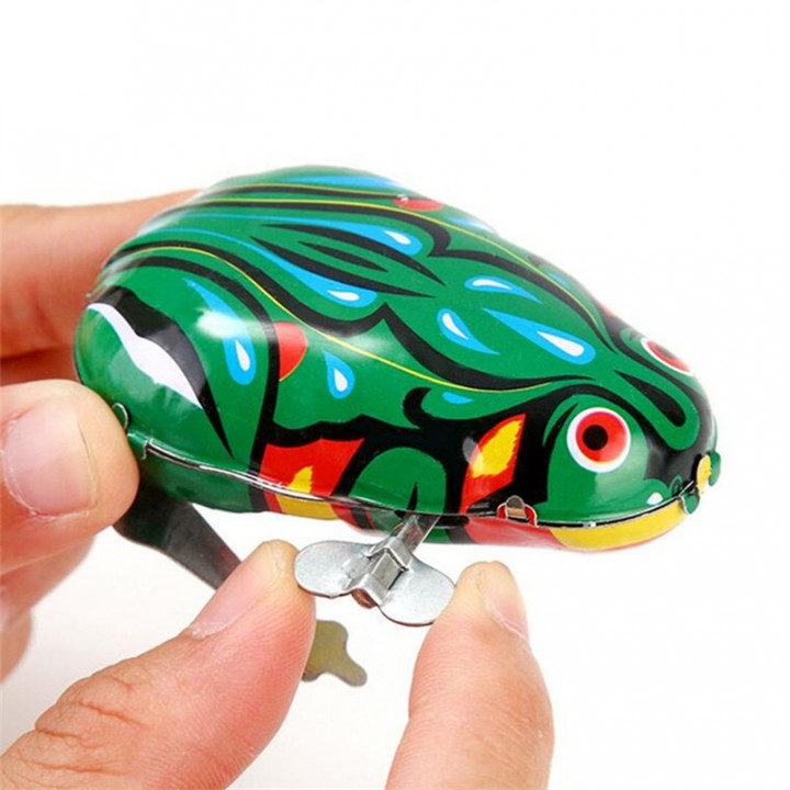 Retro Jumping Frog Tin Toys  Vintage Classic Educational  Gift For Children